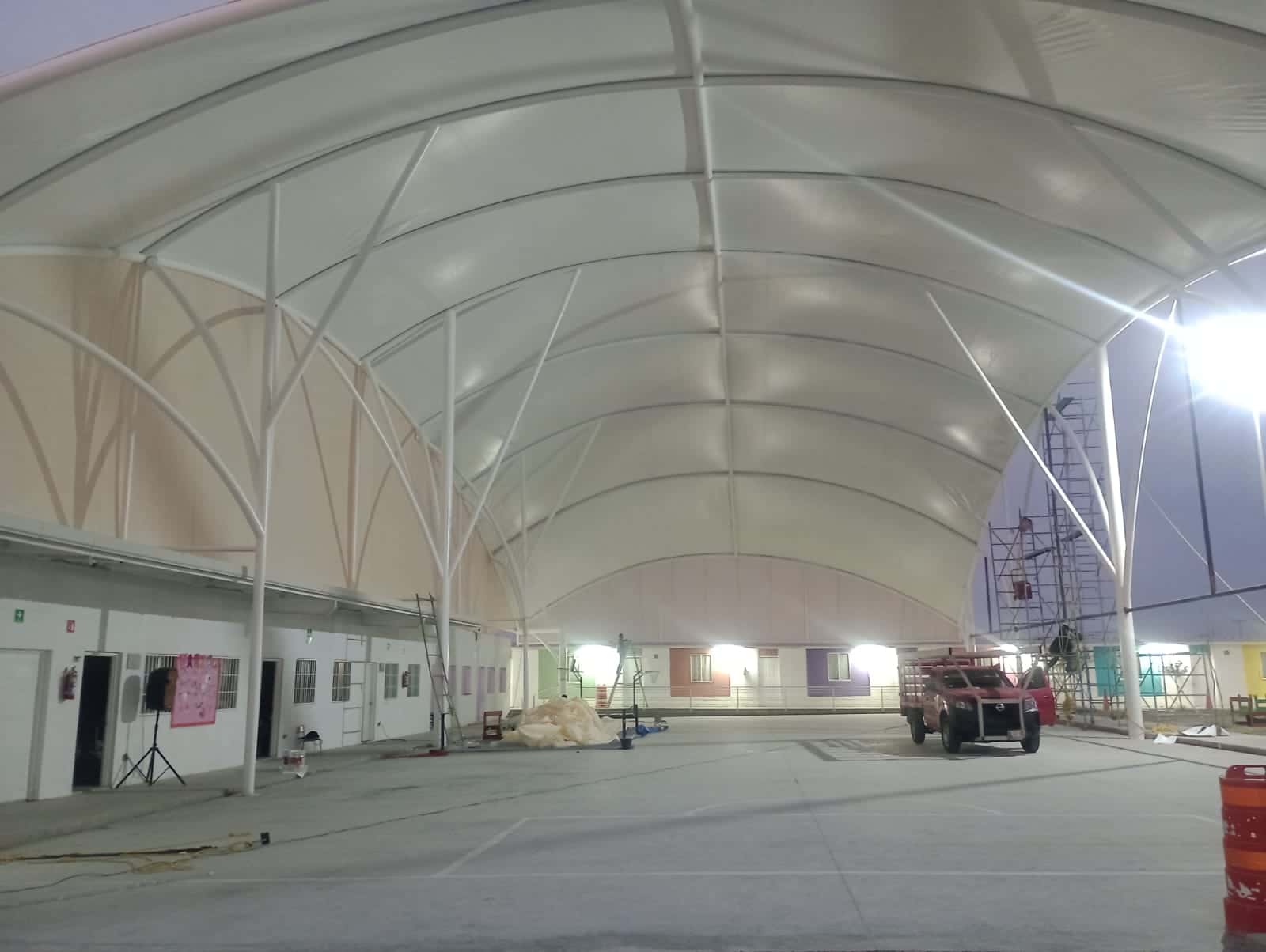 Instalación de velarias para proyecto en Laredo.